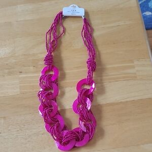 Pink Beaded Necklace